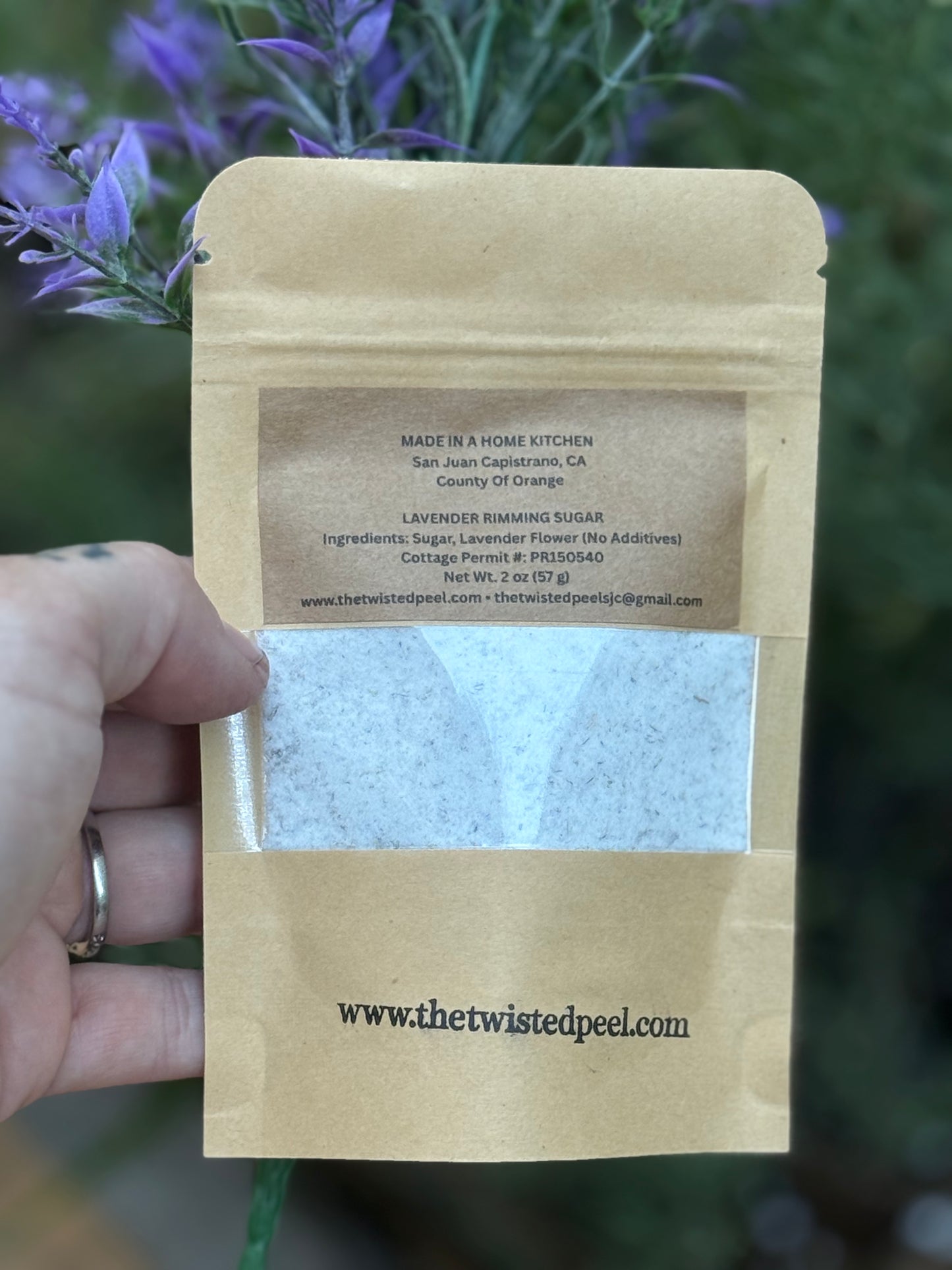 Lavender Rimming Sugar | Premium Garnish Sugar