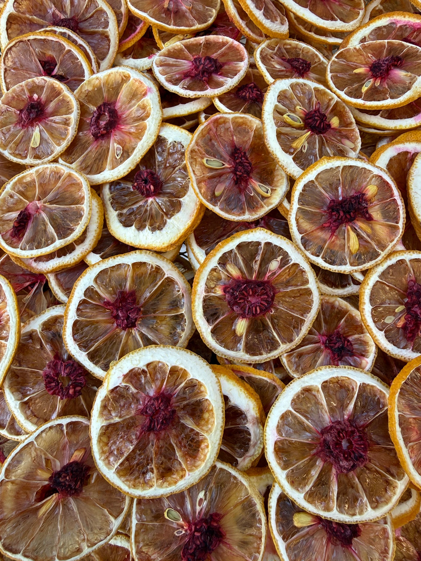 Dehydrated Raspberry Lemon Wheels | Premium Dehydrated Garnish