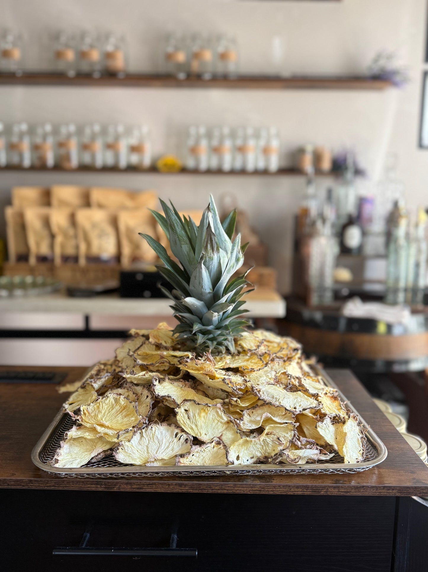 Dehydrated Pineapple Flowers | Premium Dehydrated Garnish